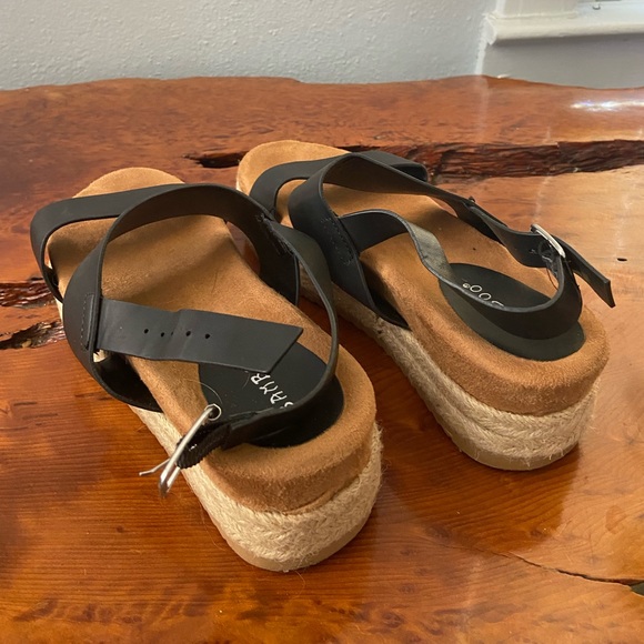 Black Strap Platform Sandals - Picture 4 of 4